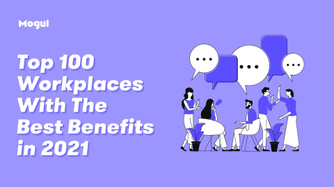 Mogul's Top 100 Workplaces with the Best Benefits for 2021 include Anheuser-Busch, Moody's, and many others. (Graphic: Business Wire)