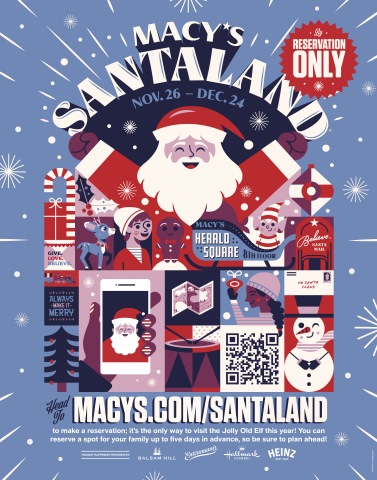 Santa is back at Macy's for in-person visits this holiday season at Macy's Santaland® in Chicago, New York and San Francisco. Visit macys.com/Santaland for more information and to make reservations. (Photo: Business Wire)