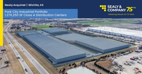 The Park City Industrial Portfolio comprised of 1,276,250 SF of Class A industrial distribution centers was acquired by Sealy & Company. (Photo: Business Wire)
