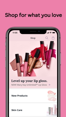 A screenshot of the new Mary Kay® App, available beginning October 19. Brand lovers will be able to shop the latest Mary Kay® beauty products as well as create shareable wish lists, receive customized product recommendations when they complete their beauty profile and find detailed information on skin care, makeup tips and more. (Photo: Mary Kay Inc.)