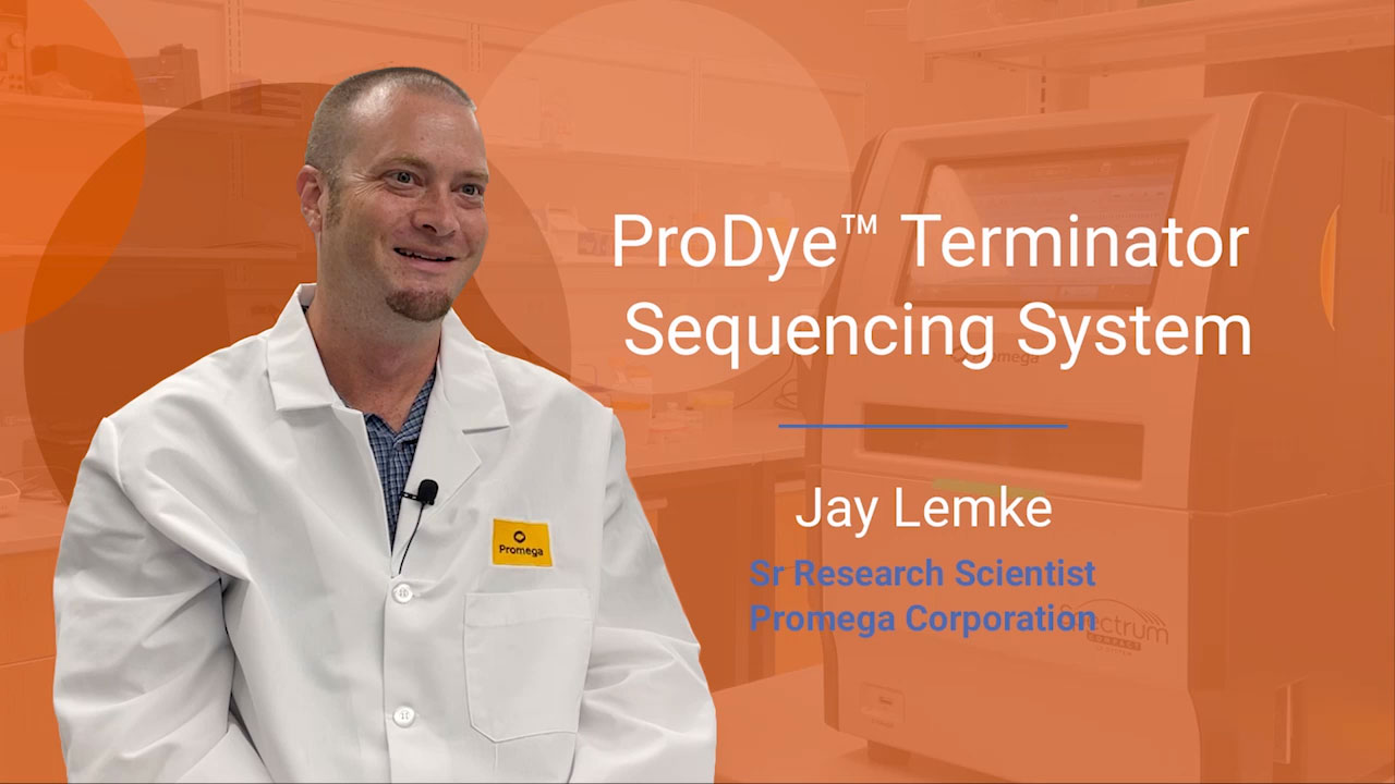 A new Sanger Sequencing kit launched today by Promega is compatible with any capillary electrophoresis (CE) platform. Promega Senior Research Scientist Jay Lemke discusses the features of the ProDye™ Terminator Sequencing System.