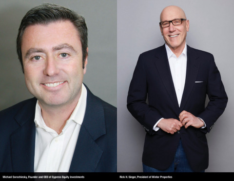 thumbnail (l) Michael Sorochinsky, Founder and CEO of Cypress Equity Investments. (r) Rick H. Singer, President of Winter Properties (Photo: Business Wire)
