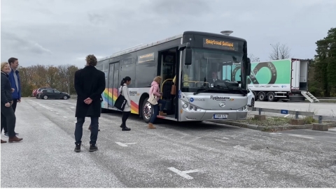 The Smartroad Gotland project is the first fully operational bus utilizing wireless charging infrastructure in the city of Visby in Gotland, Sweden. (Photo: Business Wire)