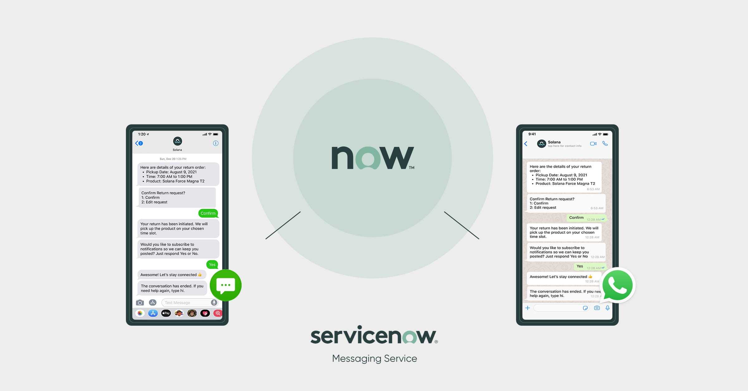 Service client simplicime mobile