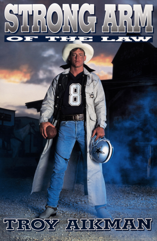 Troy Aikman, Dallas Cowboys 3-time Super Bowl winning quarterback and NFL Hall of Famer in his original Costacos poster. The FOX television analyst and former NFL star is one of the elite athletes part of the new Costacos Collection. (Photo: Business Wire)
