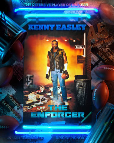 Seattle Seahawks NFL Hall of Fame defensive back Kenny Easley's poster re-designed in digital form. The 1984 Defensive Player of the Year will be part of the new Costacos Collection. (Photo: Business Wire)