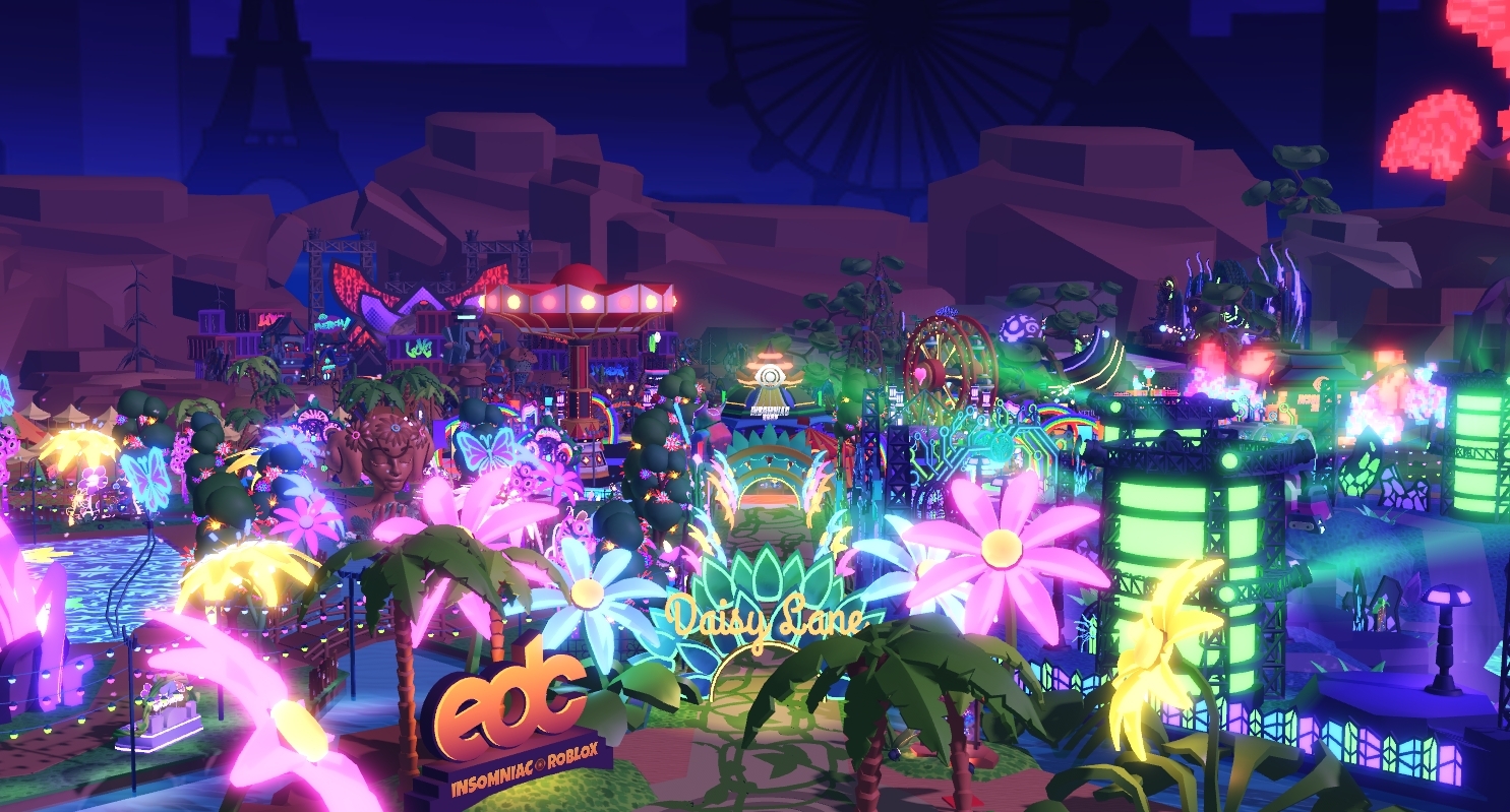 electric daisy carnival background