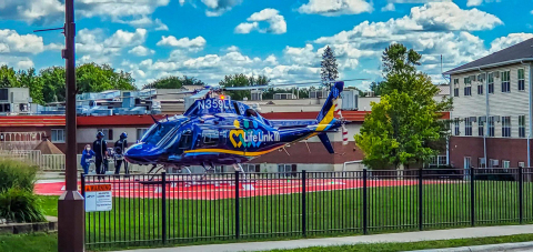 Life Link III on the helipad at Essentia Health - Detroit Lakes (Photo: Business Wire)