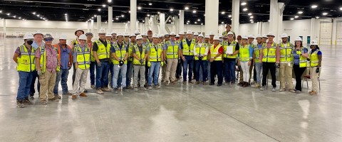 Balfour Beatty team members in Florida celebrate the substantial completion of Greater Fort Lauderdale/Broward County Convention Center's West Expansion. (Photo: Business Wire)
