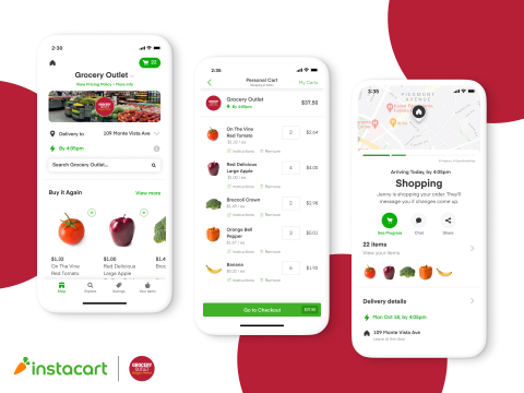 Grocery Outlet Partners With Instacart to Launch Its First Ecommerce Offering (Graphic: Business Wire)