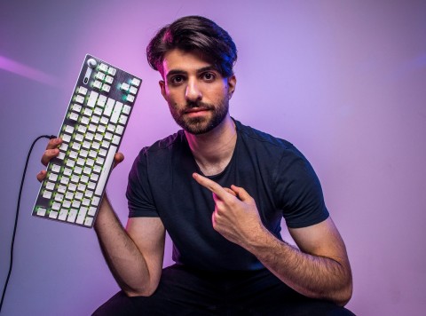 ROCCAT’S Creator Partner SypherPK Showing ROCCAT's Award-winning Vulcan TKL Pro PC Gaming Keyboard That is Coming in Arctic White This December (Photo: Business Wire)
