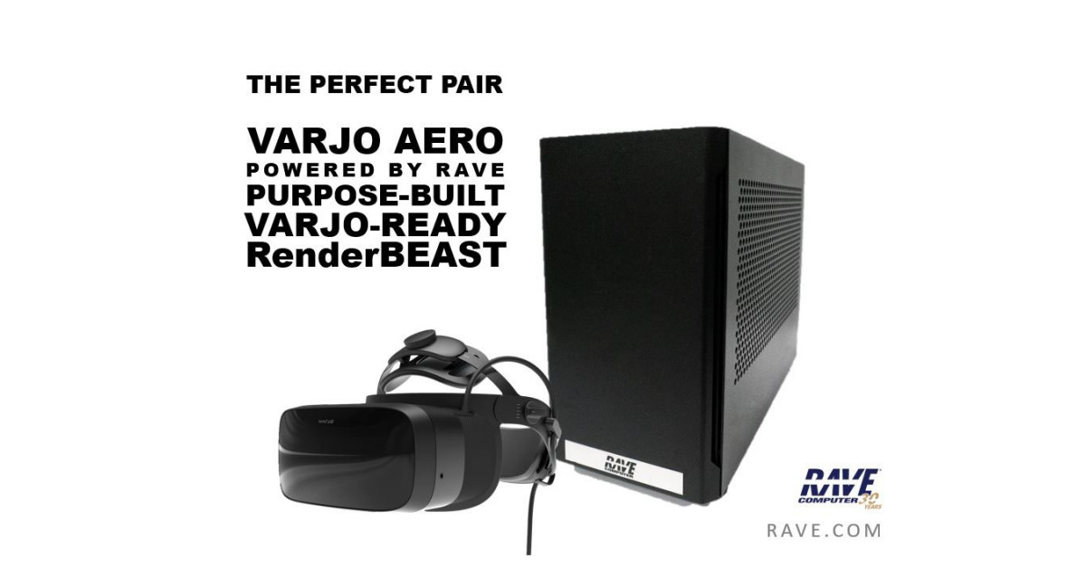 RAVE Computer to Showcase the New Varjo Aero Powered by RAVE