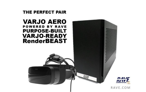 RAVE Computer to Showcase the New Varjo Aero Powered by RAVE RenderBEAST Compute (Photo: Business Wire)