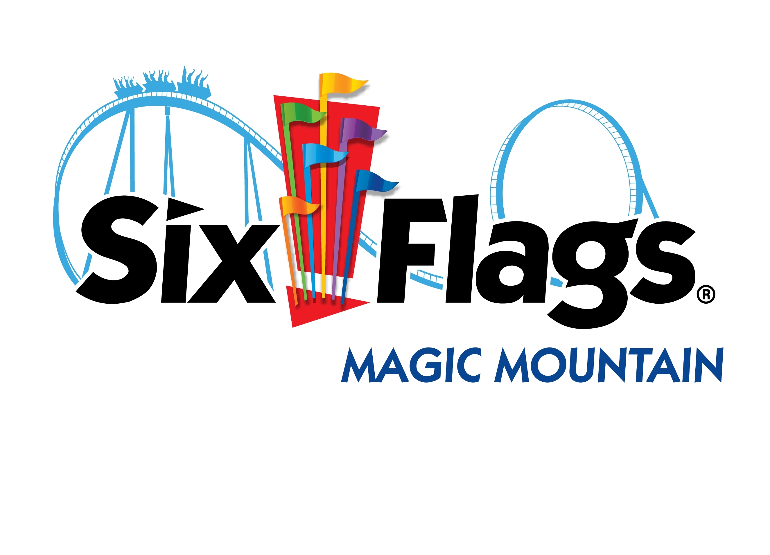 six flags magic mountain logo png