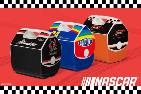 IGLOO REVS UP ITS NASCAR-LICENSED PLAYMATE COOLERS WITH A LIMITED-EDITION NASCAR GREATS DRIVER SERIES (Photo: Business Wire)