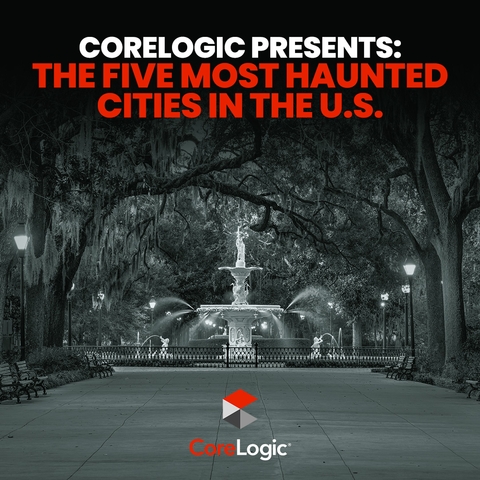 CoreLogic Presents: The 5 Most Haunted Cities in the U.S. (Graphic: Business Wire)