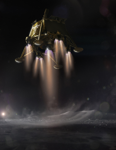 Blue Ghost Lunar Lander rendering. Source: Firefly Aerospace