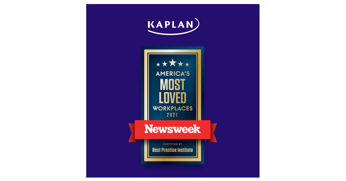 Kaplan Named To Newsweeks List Of The Most Loved Workplaces For 2021 Business Wire 