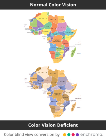 thumbnail Standard Color Vision and Color Blind View @EnChroma