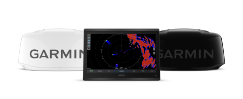 The new Garmin GMR Fantom 18x and GMR Fantom 24x solid state dome radars offer 50 watts of output power - double the competition of other solid state dome radars on the market today - for long range and better target detection on the water, even at high speeds (Photo: Business Wire)
