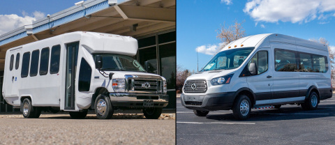 The contract makes it easy for California municipalities to purchase Lightning's electric E-450 shuttle and Transit passenger van (Photos: Lightning eMotors)
