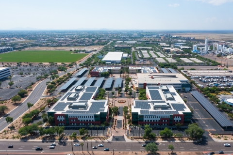 Ameresco’s solar PV implementation at the Bank of America Chandler Campus will offset approximately 60% of the campus’ total annual electricity demand.