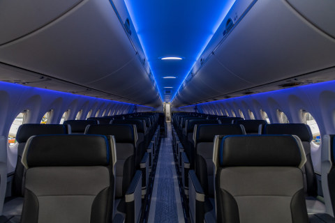 The Breeze A220-300 introduces the airlines' first premium seat and the "Nicest" experience. (Photo: Business Wire)
