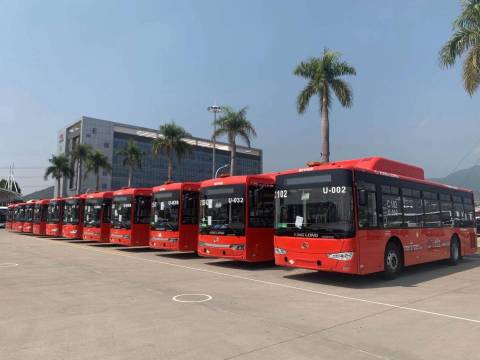King Long delivers more than 150 buses CNG buses featuring Allison fully automatic transmissions. (Photo: Business Wire)