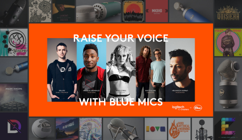 Logitech For Creators Launches ‘Raise Your Voice’ Campaign Featuring Miley Cyrus, Rhett & Link of Good Mythical Morning, DrLupo and Marques Brownlee (Graphic: Business Wire)