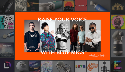 Logitech For Creators Launches ‘Raise Your Voice’ Campaign Featuring Miley Cyrus, Rhett & Link of Good Mythical Morning, DrLupo and Marques Brownlee (Graphic: Business Wire)