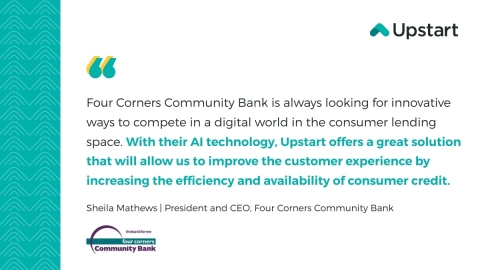Quote from Sheila Mathews, President and CEO of Four Corners Community Bank (Graphic: Business Wire)
