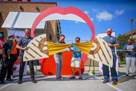 The all-new Dash In and Splash In ECO Car Wash in Lanham, MD kicked off grand opening events with its first-ever quesadilla pull ceremony on Friday, September 10, 2021. (Photo: Business Wire)