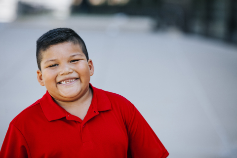 This year’s campaign features 7-year-old Pastor whose wish to meet Santa is coming true thanks to Macy’s and Make-A-Wish (Photo: Business Wire)