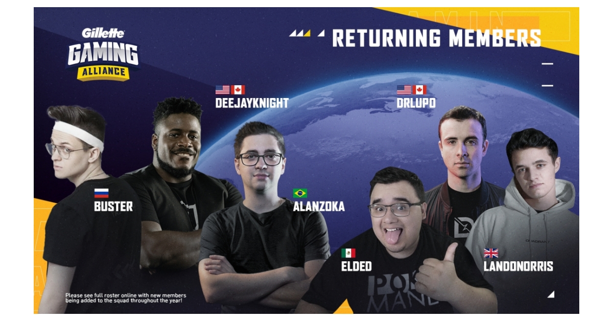 Gillette® anuncia o retorno da Gillette Gaming Alliance