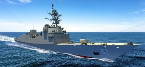 Digital rendering of the new Constellation-class of frigates as it nears completion of the design phase. (Photo: BAE Systems)