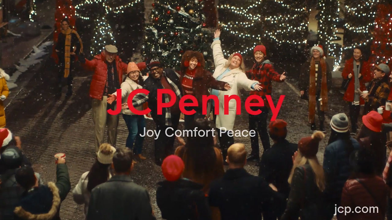 JCPenney’s cheerful holiday campaign centers on time with family and friends and sharing joy with others. Tying together incredible deals all season long, gift ideas, an exciting sweepstakes, and musical revelry, the campaign invites everyone to celebrate Joy Comfort and Peace at JCPenney.