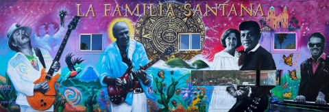 Mural Unveiling Ceremony. In honor of Jorge Santana and The Santana Family (Photo: Business Wire)