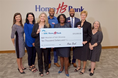 Home Bank and FHLB Dallas have partnered to award $10,000 in PGP funds to Mountain of Faith Ministries, a nonprofit based in Vicksburg, Mississippi. (Photo: Business Wire)