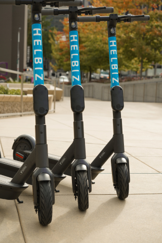 Helbiz Launches Fleet of E-Scooters in Sacramento, California (Photo: Business Wire)