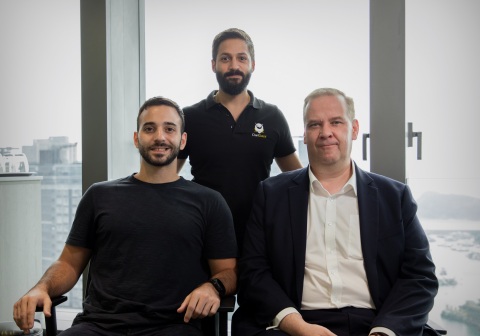 OwlGaze executives Anastasios Papadopoulos, Ralph Chammah and Miro Pihkanen (from left to right) (Photo: Business Wire)