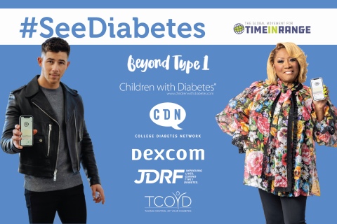 Dexcom, Nick Jonas, Patti LaBelle and The Global Movement for Time in Range invite the world to #SeeDiabetes this November (Graphic: Business Wire)
