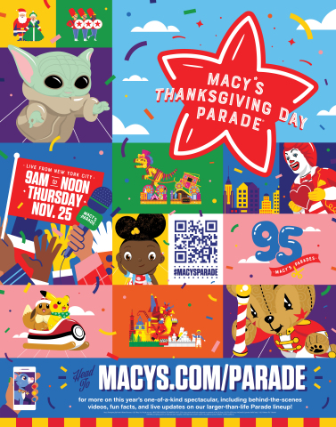 95 and Marching On! The Macy's Thanksgiving Day Parade® Ushers In The Holiday Season on Thursday, November 25 (Graphic: Business Wire)
