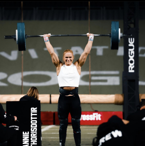 thumbnail Team cbdMD's Annie Thorisdottir follows up her stellar CrossFit Games performance with a 2nd place finish at the Rogue Invitational. (Photo: Business Wire)