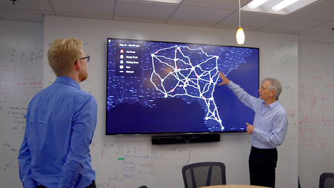 Working in conjunction with Ryder, Professor Pascal Van Hentenryck and his team of students and post-doctoral researchers at Georgia Tech apply their multimodal approach for public transportation to autonomous freight transportation. The result is a roadmap to commercialization based on real-world data—and a significant cost-savings. (Photo: Business Wire)