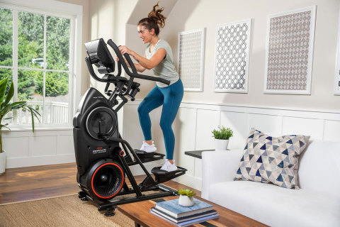 New connected Bowflex® Max Total® 16 cardio machine offers a 16" HD touch screen and integration with the JRNY® digital fitness platform, so users stay engaged and motivated during high calorie burn interval workouts. (Photo: Business Wire)