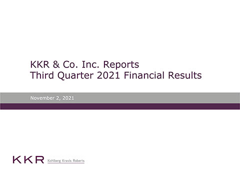 KKR Q3'21 Earnings Release (Graphic: Business Wire)