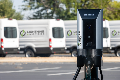 Lightning eMotors now offers Siemens VersiCharge Level 2 AC charging stations (Photo: Lightning eMotors / D. Bennett)