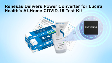 Renesas Delivers Power Converter for Lucira Health's At-Home COVID-19 Test Kit (Photo: Business Wire)