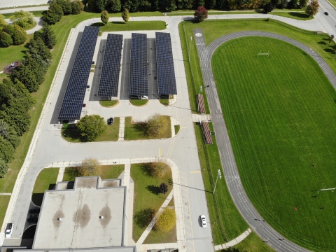 The 25-year Energy as a Service project with cleantech integrator, Ameresco, makes JP II the first retrofitted carbon neutral school in Canada. (Photo: Business Wire)
