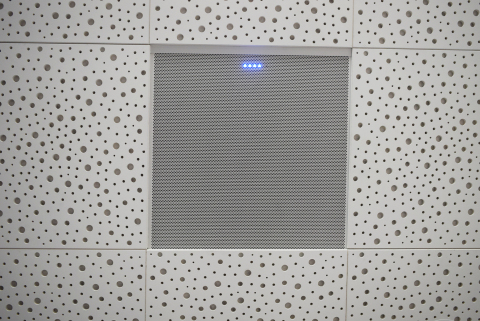 The BMA 360 with Voice Lift and Camera Tracking technology is the world’s most technologically advanced beamforming microphone array ceiling tile. (Photo: Business Wire)